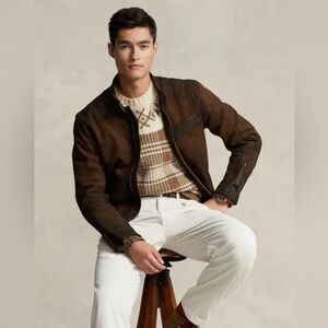 Polo Ralph Lauren Vestiaire Collective Nordic-Style Wool Linen Plaid Sweater S